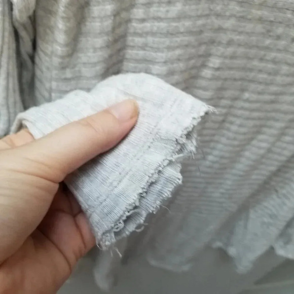 Free People Grey Cowl Neck Sweater  XS - Picture 11 of 13